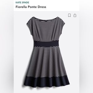 Kate Spade ♠️ Fiorella Ponte Dress | Medium | Navy & White